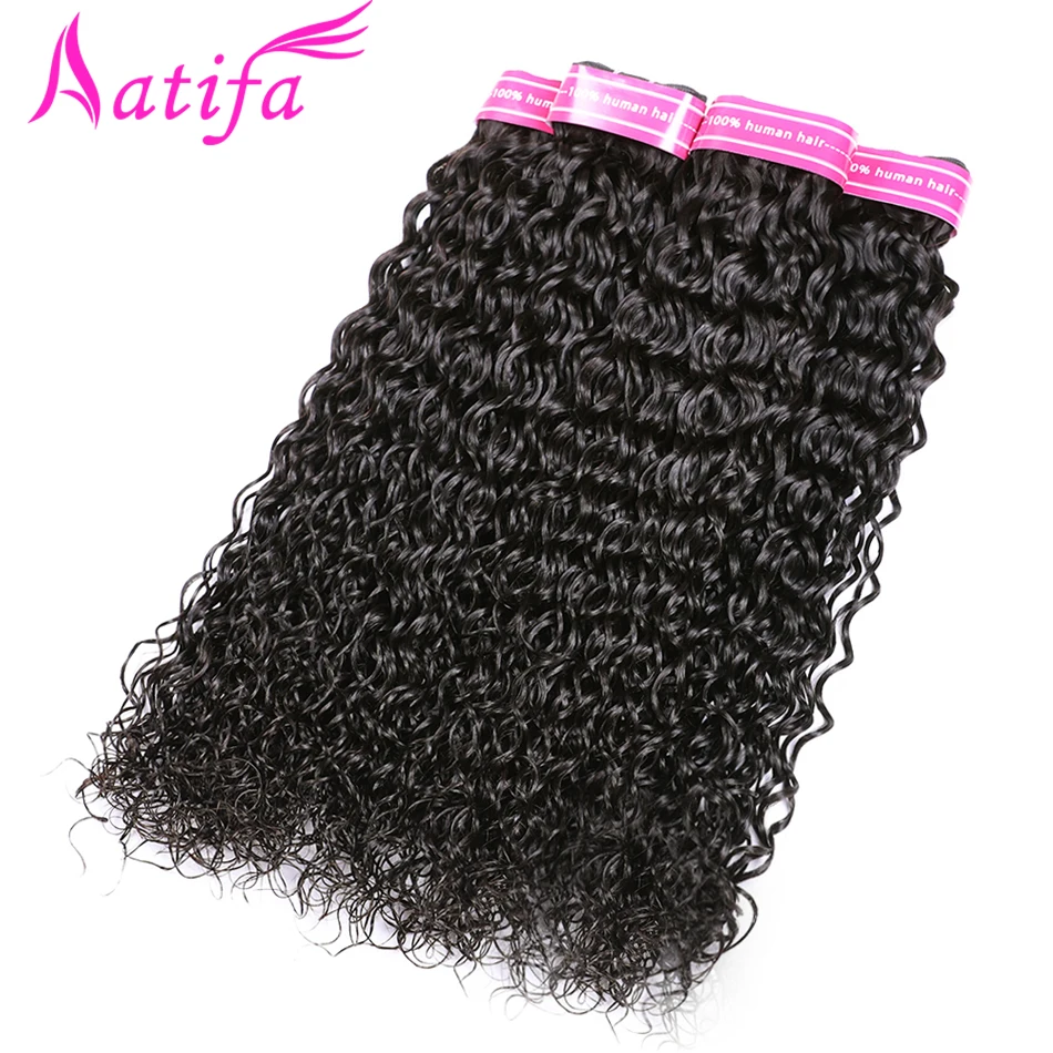 Brazilian Water Wave Hair Bundles Human Hair Weave 3 or 4 Bundles Natural Color Aatifa NonRemy Hair Extension 8-28 inch Brazilian Water Wave Hair Bundles Human Hair Weave 3 or 4 Bundles Natural Color Aatifa NonRemy Hair Extension 8-28 inch
