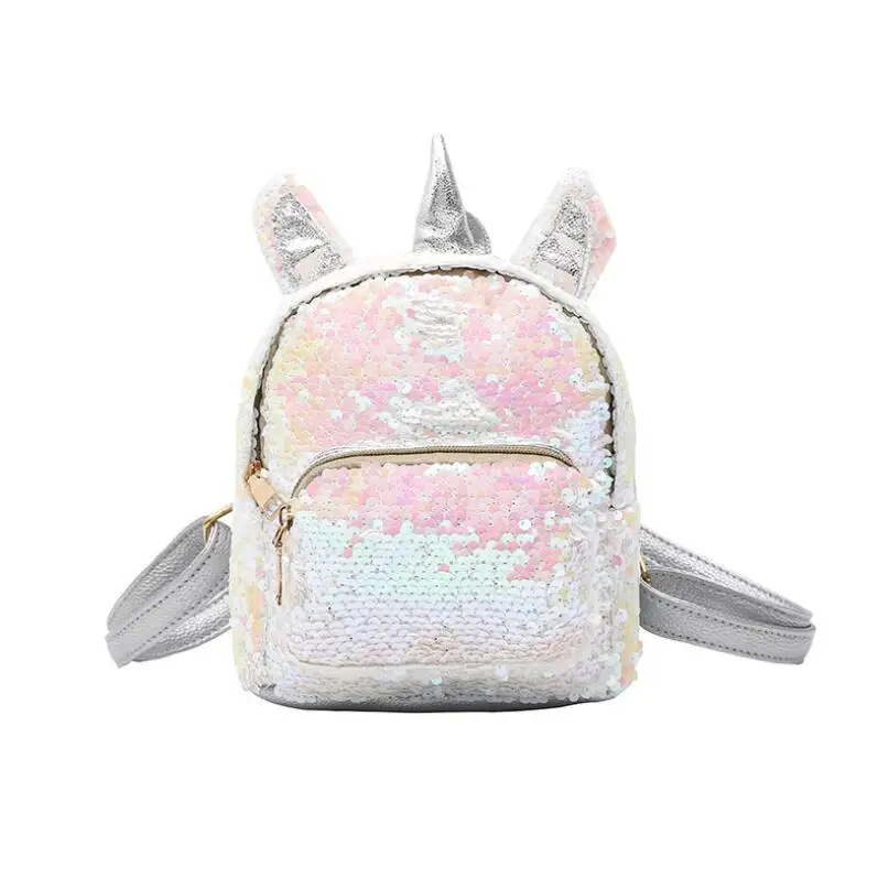

Women Sequins Unicorn Backpacks Teenage Girls Travel Large Capacity Bags Portable Party Mini School Bags Shoulder Bag for Lady