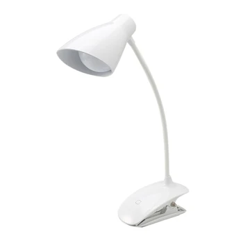

SHGO-LED Clip on Light, Battery Operated Reading Lamp, USB Rechargeable Book Light, Dimmable Touch-Bedside Lamp, Portable