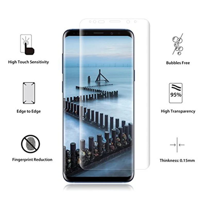 POMER 2PS для samsung Galaxy S9 защита экрана полное покрытие 3D PET мягкая HD защитная пленка
