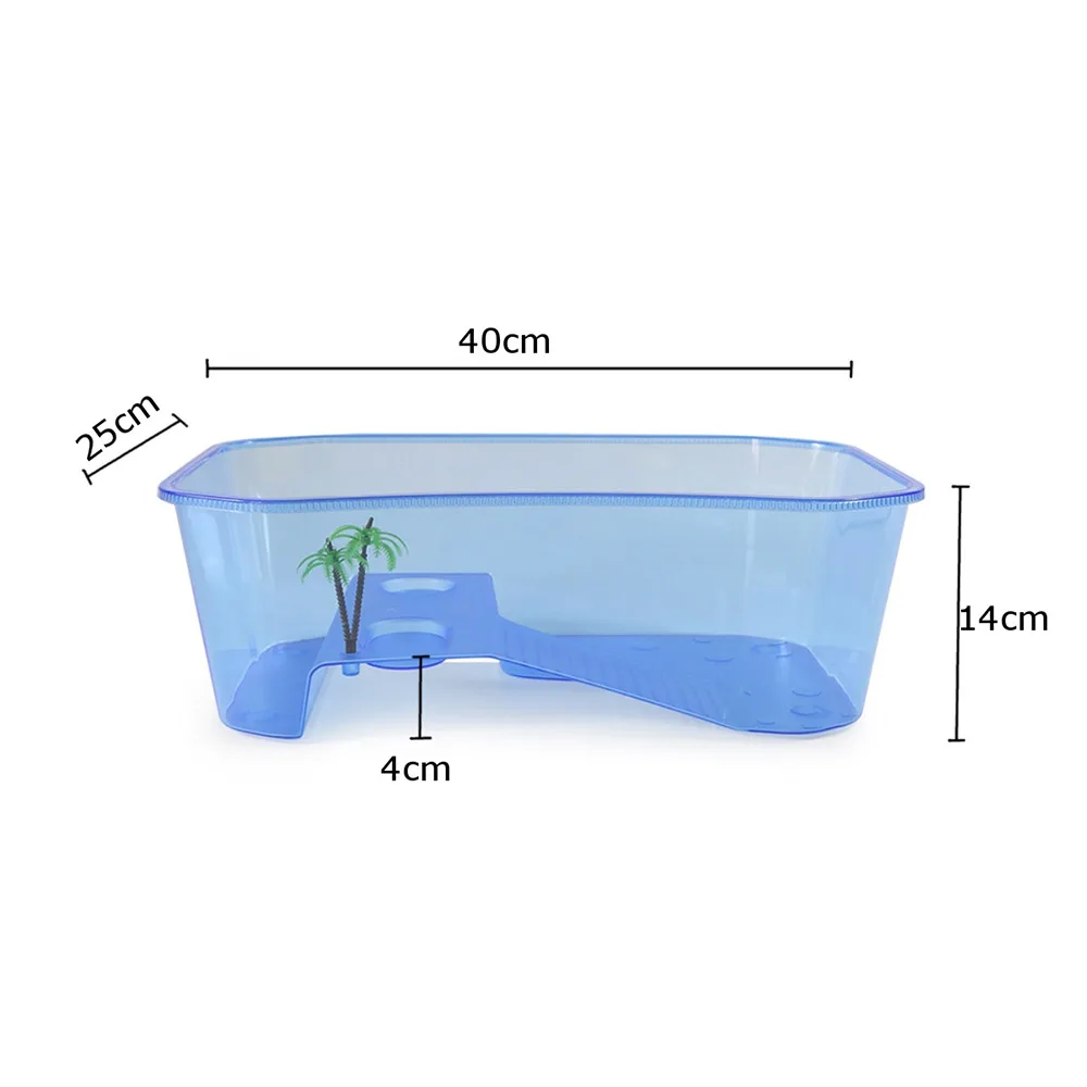 Пластиковая Балконная черепаха для обитания черепаха бак для рептилий вода товары для домашних животных Рыба Terrapin портативный практичный эффективный
