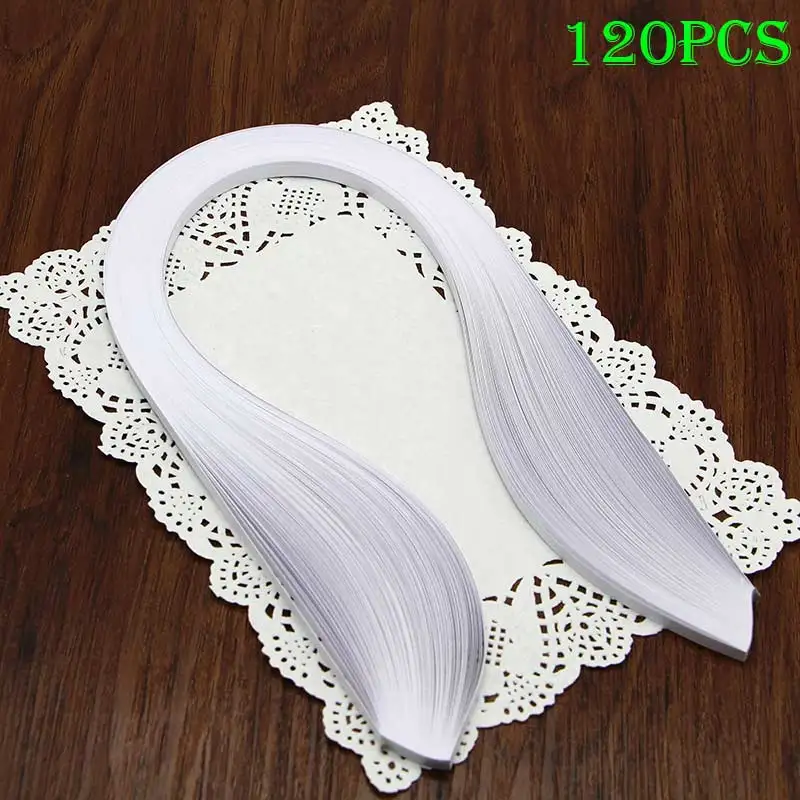 

120pcs 5mm White DIY Paper Folding Paper Art Quilling Origami Material GQ999