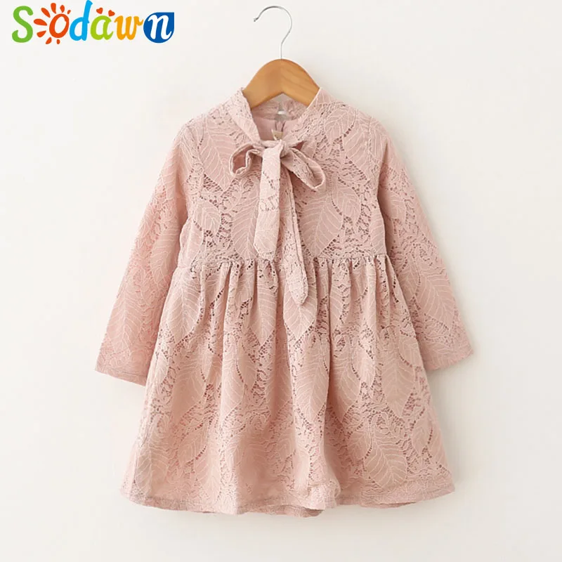 Sodawn 2018 Spring New Children Clohting Brand Neck Lace Bow Design Lace Fashion Princess Dress Baby Girls Dress Girls Clothes Sodawn 2018 Spring New Children Clohting Brand Neck Lace Bow Design Lace Fashion Princess Dress Baby Girls Dress Girls Clothes