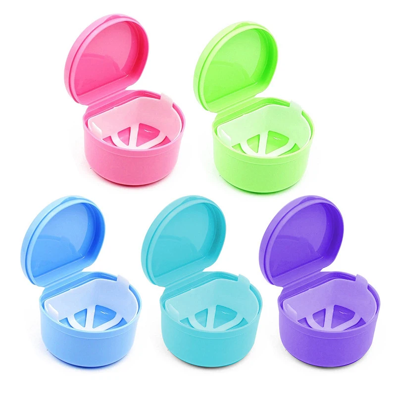 Buy Denture Bath Box Case Storage Box Dental False