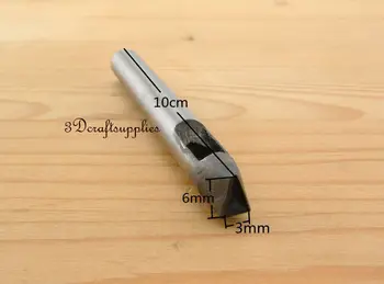 

cutting die leather puncher Hole Gasket Cutter Punch Set tool triangle 6 mm x 3 mm S139
