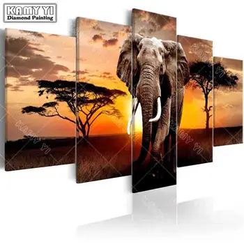 full square drill Diamond embroidery Sunset elephant 5D DIY diamond painting Cross Stitch Multi-picture home decoration
full square drill Diamond embroidery Sunset elephant 5D DIY diamond painting Cross Stitch Multi-picture home decoration