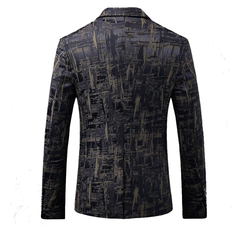 Shenrun мужской осенний классический брендовый Блейзер, мужской повседневный приталенный деловой пиджак на одной пуговице с принтом, цвет красного вина, хаки, темно-синий