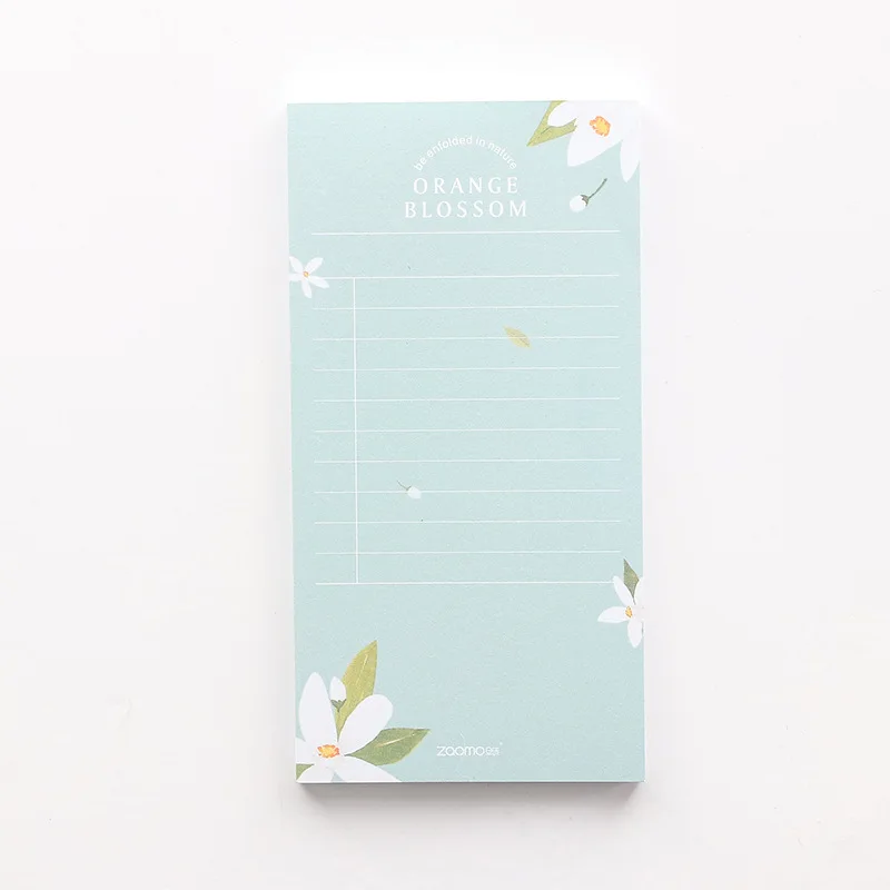 Creative Broken Flowers Memo Pad Notes Memo Notepad Planner Agenda School Office Supply Escolar Papelaria Gift Stationery - Цвет: 05