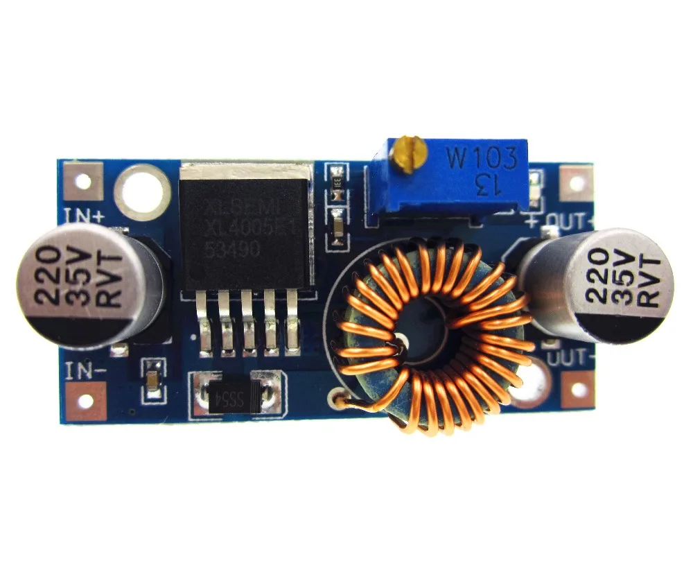 

5pcs XL4005 DSN5000 Beyond LM2596 DC-DC adjustable step-down 5A power Supply module,5A Large current Large power