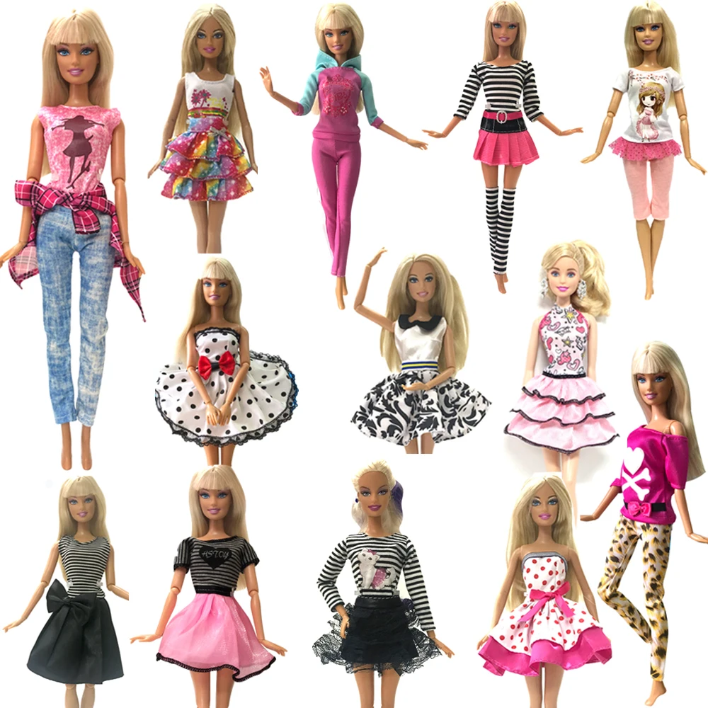NK 2020 Newest Doll Outfit Beautiful Handmade Party ClothesTop Fashion Dress For Barbie Noble Doll Best Child Girls'Gift JJ