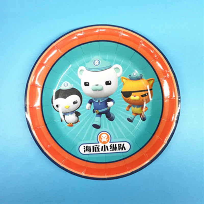 Octonauts Barnacles Kwazii песо оформление вечеринки бумажная чашка плиты шляпа шары для детей день рождения товары для вечеринок