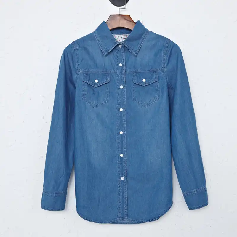 denim blue color shirt