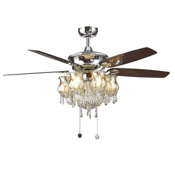 

Nordic Deluxe Crystal Ceiling Fan.LED Lamp.LED Light. Ceiling Lights.LED Ceiling Light.Ceiling Lamp For Foyer Bedroom E27 bulb