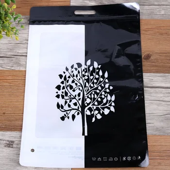 

100pcs Self sealing zipper ziplock underwear bag Color printed plastic clothing socks packing bags