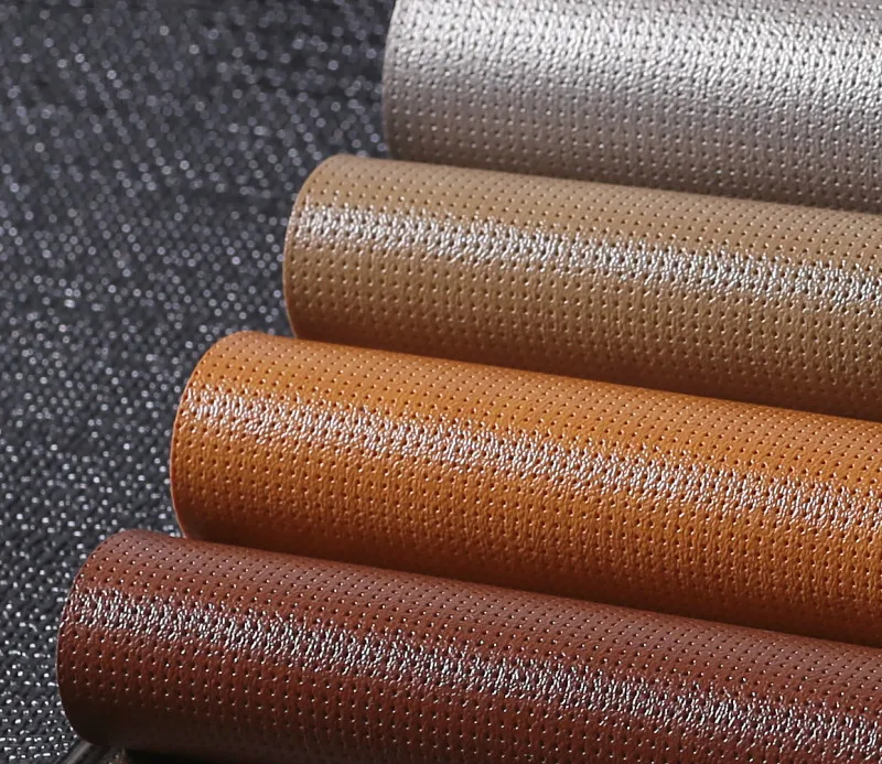 

11colors 138*100cm furniture PU leather perforated embroidered plaid fabric car interior roof fabric plaid sofa fabric 1mm
