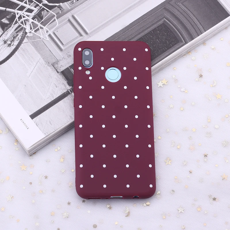 Силиконовый чехол для телефона Xiaomi Mi Redmi Note 5 6 7 8 9 10 lite Pro Plus в горошек полоску с