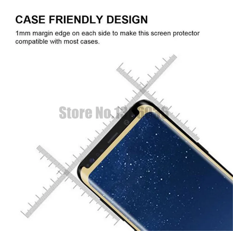 200 шт. накладка закаленное Стекло для samsung Galaxy S9 Note 9 8 Note8 S8 плюс S7 край 3d изогнутая телефон Экран протектор