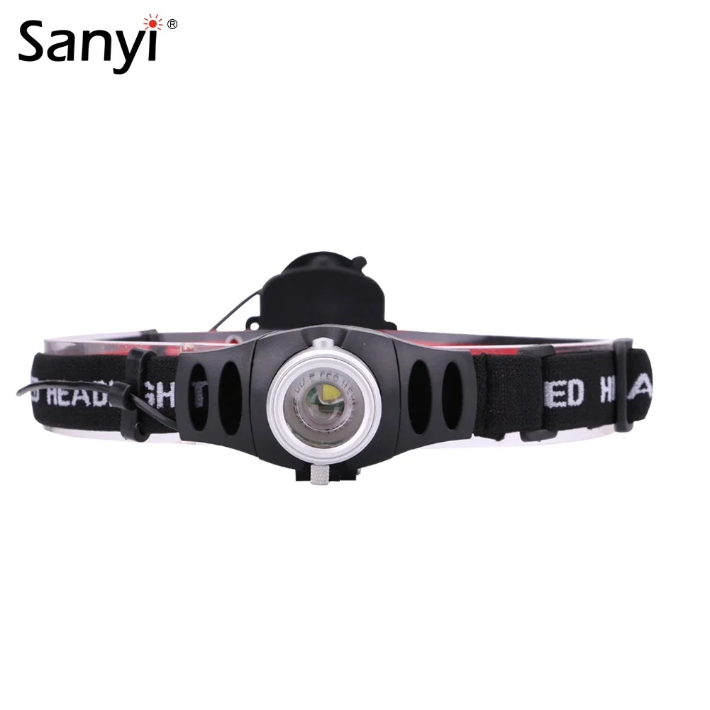 

LED Headlamp Zoomable Focus Headlight Frontal Head Torch Lantern 2 Modes Led Camping Head Lights For Night Fishing Cycling AAA