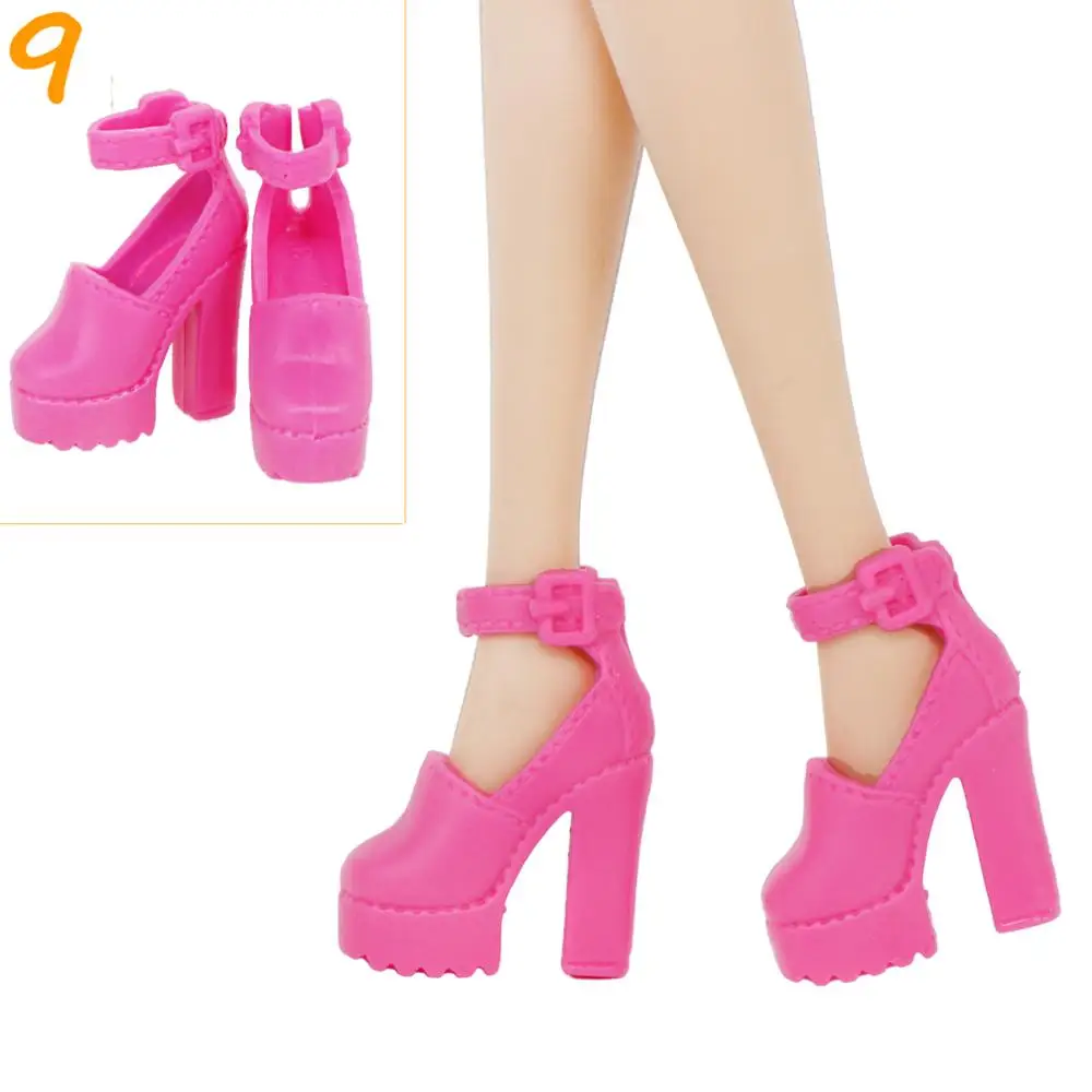 Высокое качество; 1 пара; женская обувь; модные летние босоножки на высоком каблуке; обувь для вечеринки; аксессуары для куклы Барби