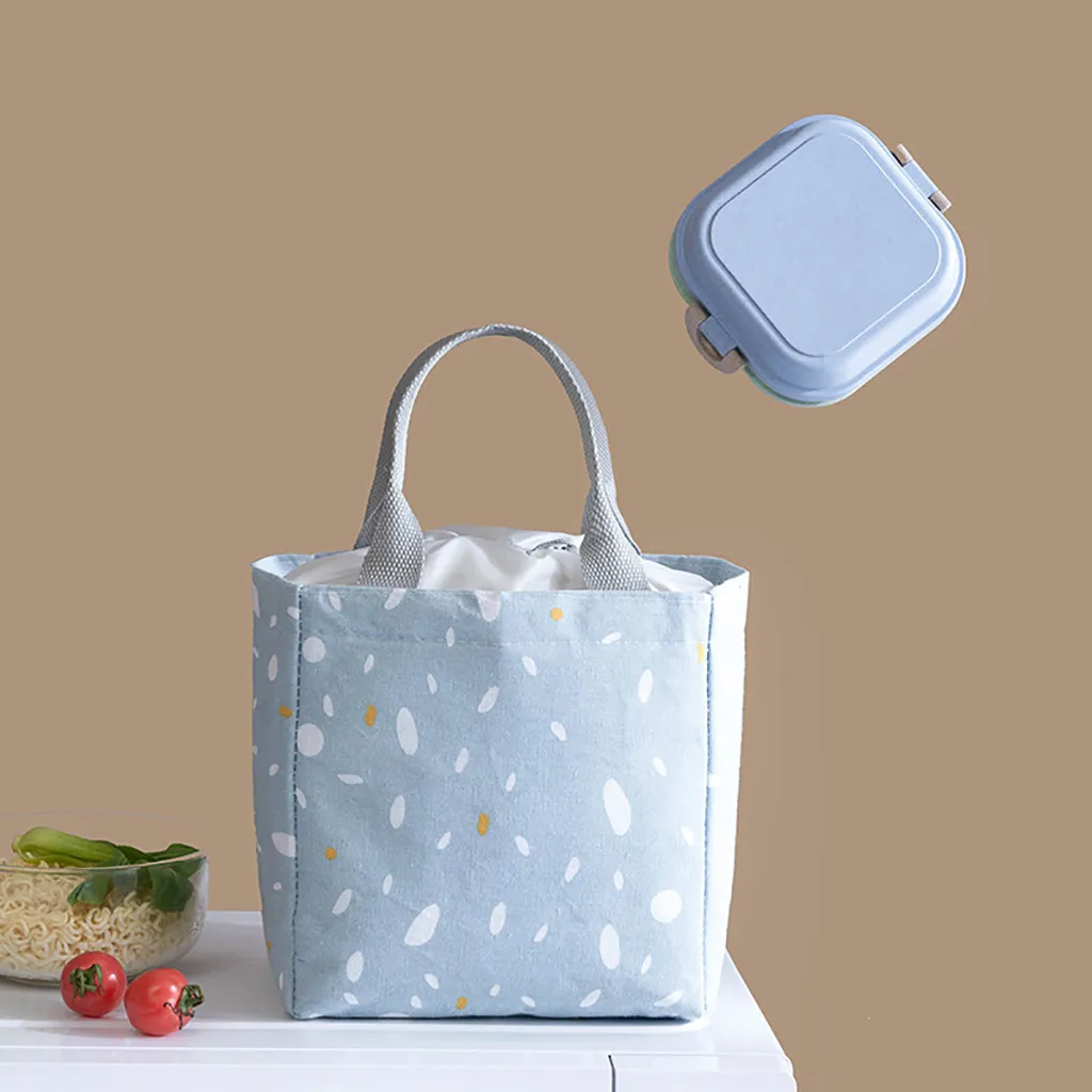 Термоизолированный ланч-мешок для хранения еды портативный дорожный рабочий японский контейнер для обеда сумки для женщин дети функциональный Ланч-бокс