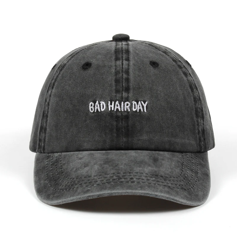 

high quality Women Baseball Cap Men Casquette Snapback Caps Hats Cotton Brand Bone BAD HAIR DAY Adjustable dad hat New 2018