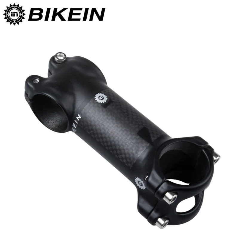 BIKEIN 자전거 도로 자전거 Pro 줄기 31.8mm 3k 탄소 + 명반. 산악 자전거 부품 80 / 90 / 100 / 110mm MTB 줄기 슈퍼 라이트 130g