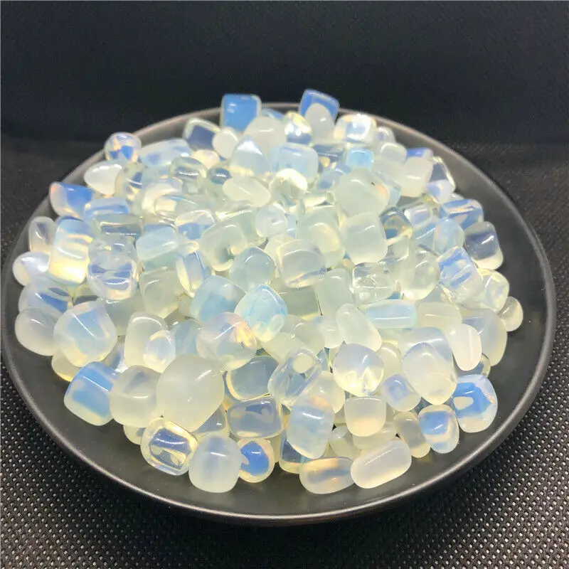

50g Natural White Opal Polished Gravel Rock Crystal Quartz Mineral Specimen E125 Natural Stones and Minerals