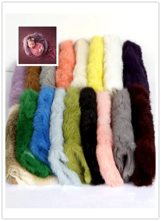 

Newborn Rabbit Faux Fur Basket Filler Stuffer Photo Props Baby fotografia Photography Backdrops Background Blanket Accessories
