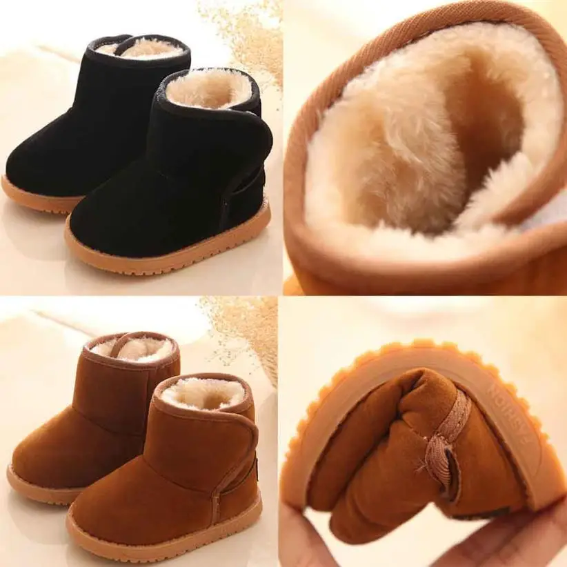 Botas de nieve de invierno bebé niño de algodón de estilo bota botas para la nieve caliente bebé niña zapatos de invierno zapatos de Tenis Infantil Botas de nieve de invierno bebé niño de algodón de estilo bota botas para la nieve caliente bebé niña zapatos de invierno zapatos de Tenis Infantil