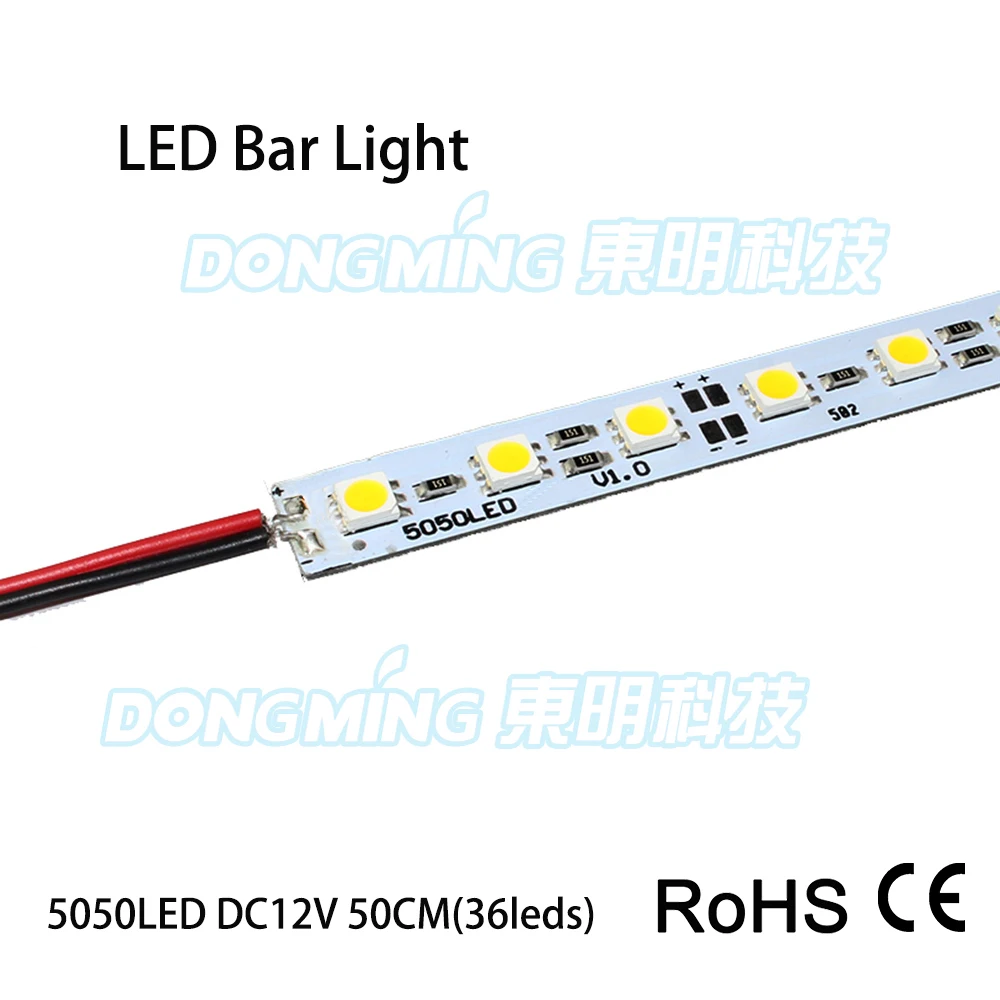 10pcs/Lot 36/72 Leds 0.5m LED bar light 5050 5630 7020 8520 4014 2835 SMD  12V led luces strip light white/warm white/RGB - AliExpress