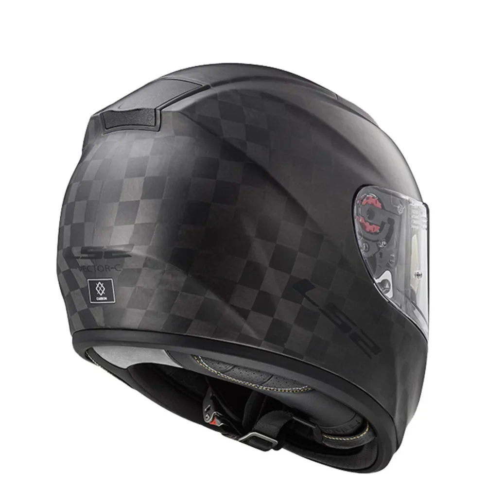 LS2 12 K углеродного волокна мотоциклетный шлем для гонок анфас Capacete Moto руля каск