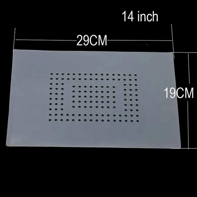 1 шт. для вакуумного стеклянного экрана сепаратор термостойкий силиконовый нескользящий коврик для 7 дюймов или 14 дюймов - Цвет: 14 inch