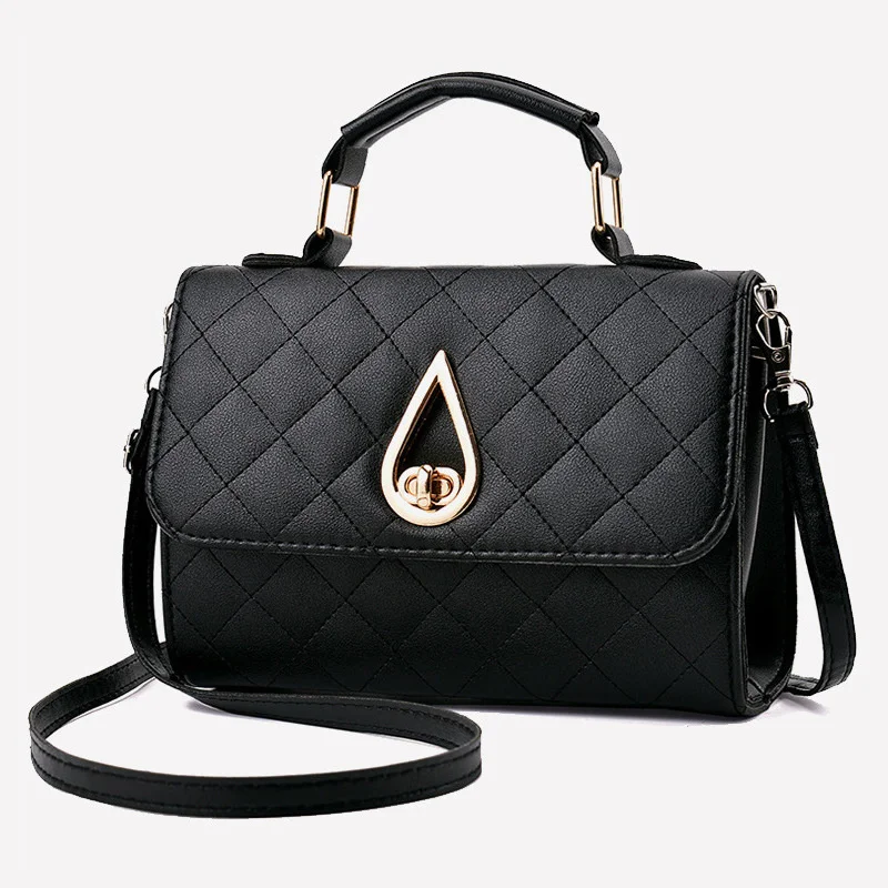 

New Summer PU Handbag Trend Fashion Ladies Messenger Shoulder Bag Female Clutch Bag Female Small Square Bag Buckle Polyester