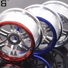 CNC сплав металла обода колеса ступица+ beadlocks для Losi 5ive t 5 t 1/5 rc автомобиля Газа