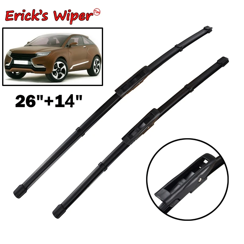 

Erick's Wiper Front Wiper Blades For Lada Xray 2015 2016 2017 2018 Windshield Windscreen Front Window 26"+14"