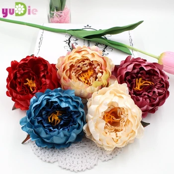 

10pcs Boutique Silk Artificial Peony Rose Flowers Home Decoration Festival Party Flower Wedding Gift FLOWER