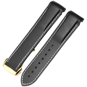 

20mm 22mm En Caoutchouc Bracelets de Montre de Silicone Pour Omega Seamaster 232 007 Courroie de Boucle De Marque bracelet