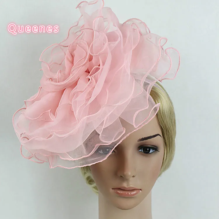 Women Mutli Layer Flower Mesh Net Fascinator Bride Wedding Hat Women Mutli Layer Flower Mesh Net Fascinator Bride Wedding Hat Black Pink White Elegant Hair Band Hairbands Headwear In Accessories From