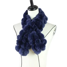 Harppihop женский шарф из натурального меха, шарфик, модный роскошный большой мех кролика Рекс, шарфы, модный бренд, толстый теплый зимний M81903