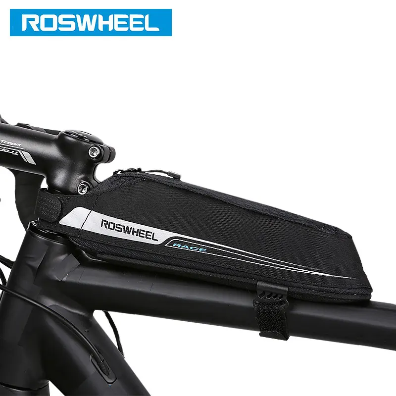 ROSWHEEL Bicycle Top Frame Bag Slim Storage Pouch Saddle Bags Cycling