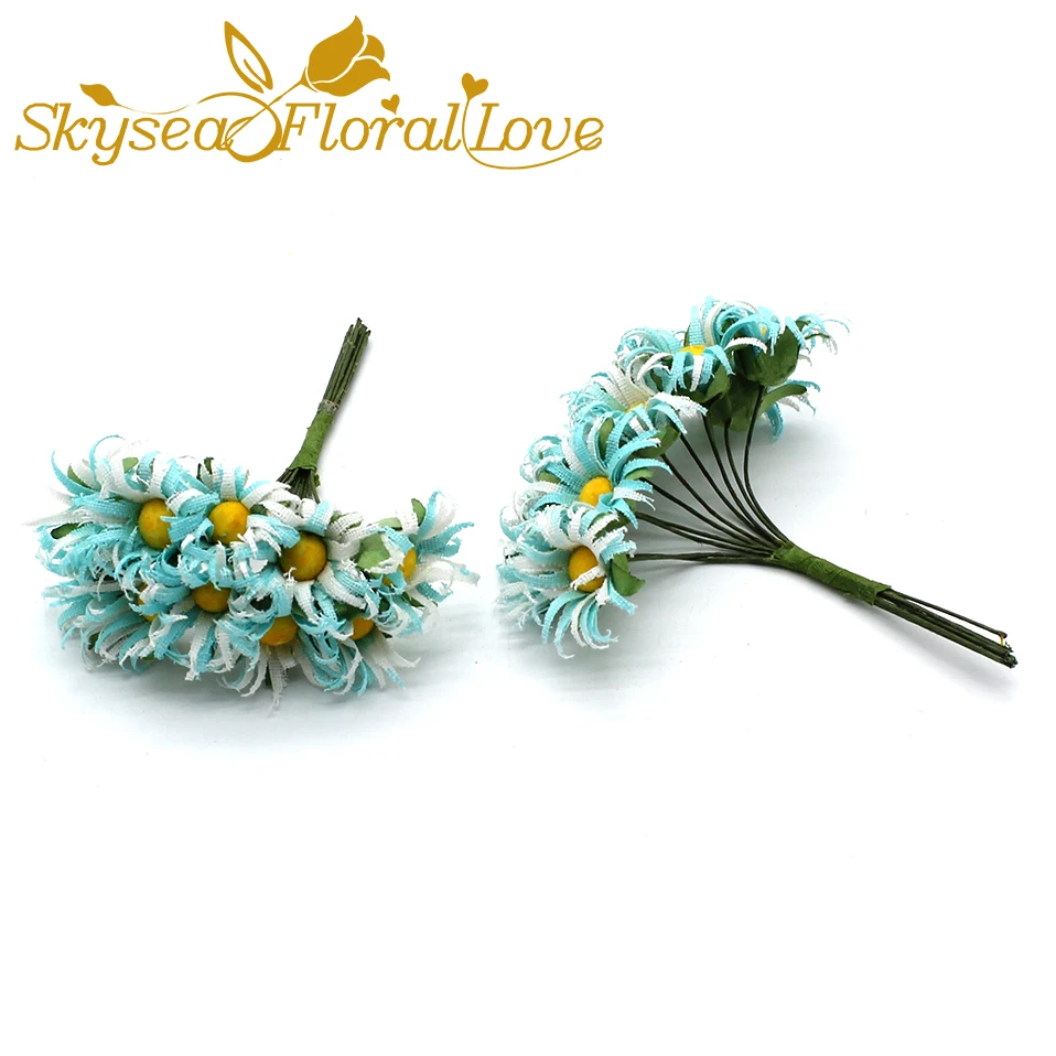 Искусственные DIY ремесло flower10 шт/уп ромашка венок конфетные коробки декоративные