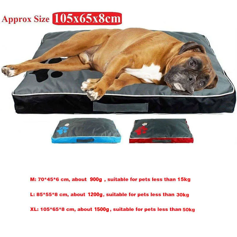 

Dog Bed Cushion for Large Dog Oxford Cloth Puppy Breathable Waterproof Dog House Pad Pet Nest Sofa Blanket Mat for Animals