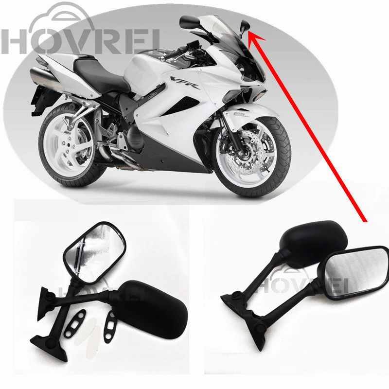Боковые зеркала заднего вида для мотоцикла 1 пара Honda VFR800 2002 2003 2004 2005 2006 2007 2008