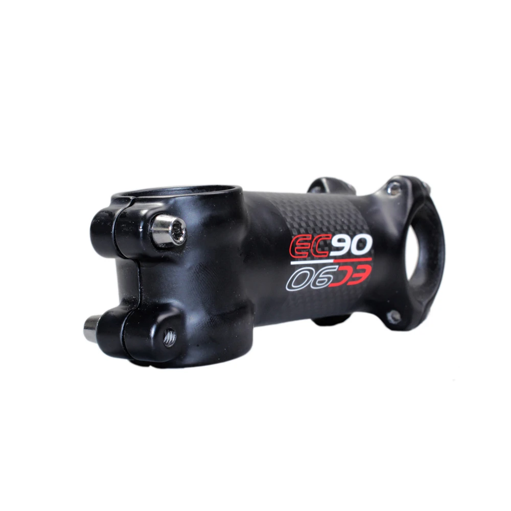 EC90 Ultra-light Road Bike Stem 31.8-28.6 Riser MTB Bicycle Stem Rod Carbon+Aluminium Alloy Cycling Stems 60708090100110mm (1)