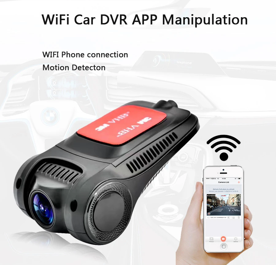 Автомобильный видеорегистратор Novatek96658 Sony IMX322 Wi Fi ночное видение 1080P