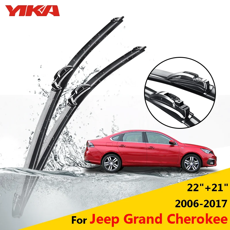 YIKA Car Windshield Rubber Wipers Glass Windscreen Wiper