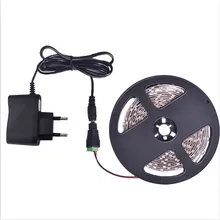 Светодиодные ленты светильник 5 м 60 светодиодный s/m один Цвет 3528SMD гибкий светодиодный лента 12V Питание 2A, теплый белый, белый, красный, синий, зеленый, желтый