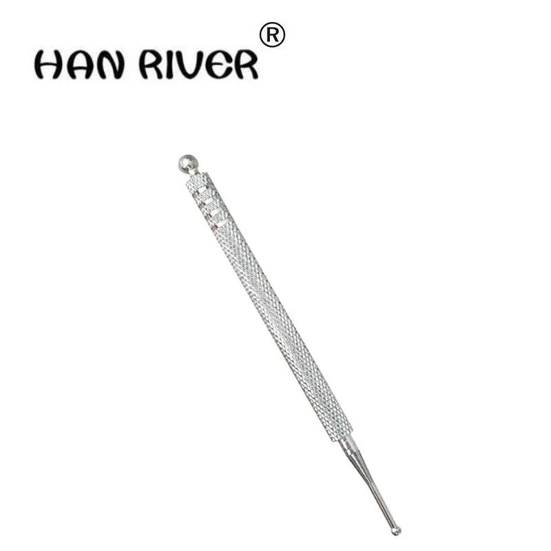 

HANRIVER 2018 Silver no spring out massage acupuncture point pen ear probe rod ears stick needle detection