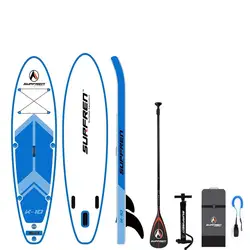 SURFREN все RoundK-10 надувные серфинга встать весло доска iSUP SurfingPaddleboard Вейкборд kayakboat size305 * 81*15 см