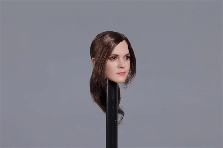 На заказ 1/6 весы Эмма Уотсон голова Sculpt W длинные локоны волосы подходят для 12